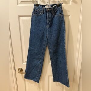 Denim Forum Straight-Leg Dark Wash Jeans